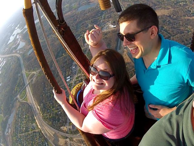 Jessica &amp; Matt ring on the finger 5-3-15 JPG